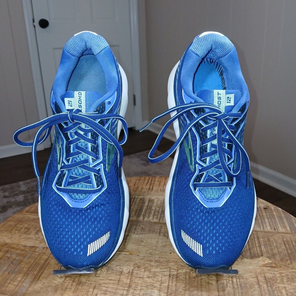 Brooks Ghost 12 Women's Running Shoes Blue Teal White 1203051B413 Size 10.5 - Picture 2 of 16